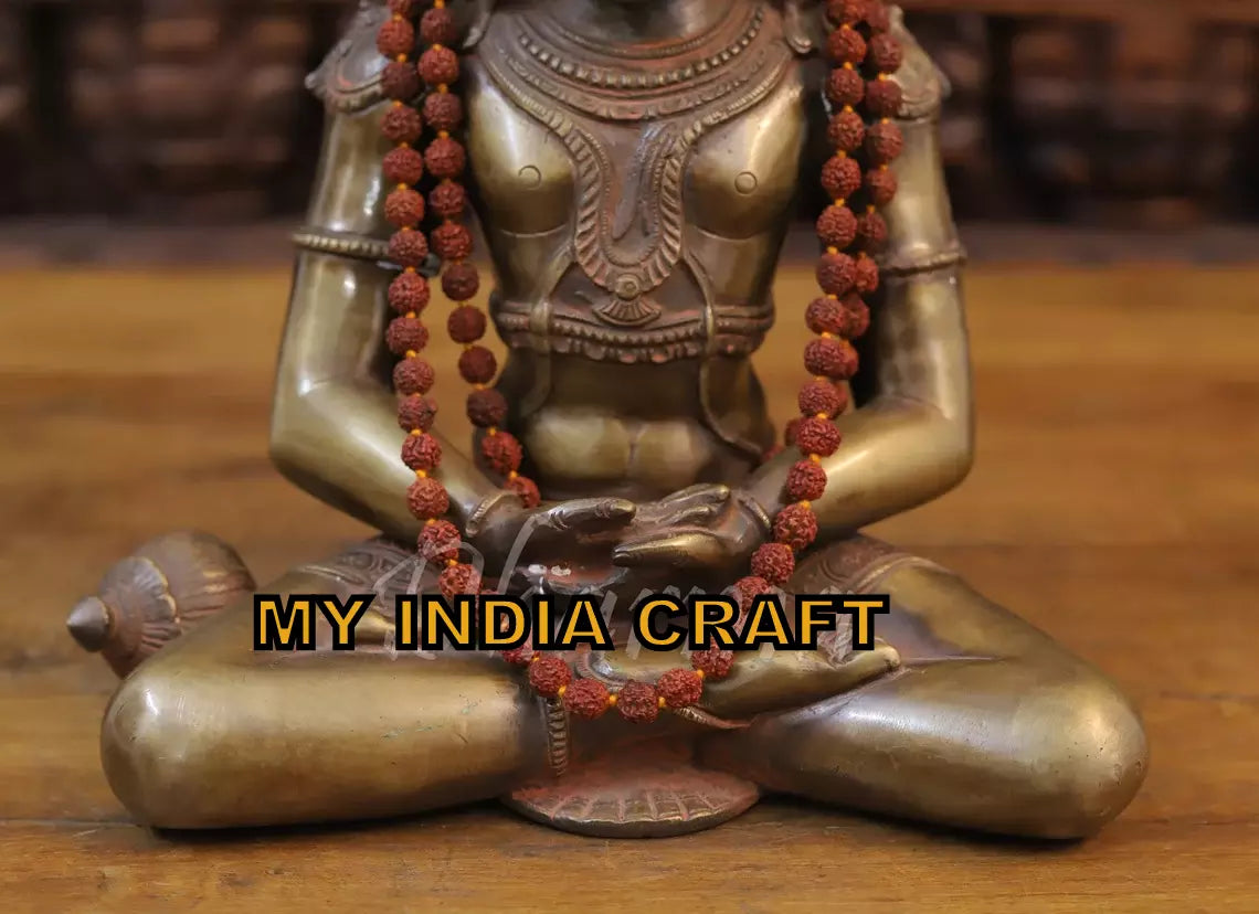 13" Hanuman idol meditation posture