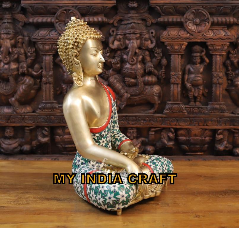 20.5" Budha brass