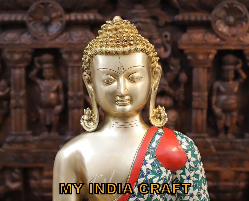 20.5" Budha brass