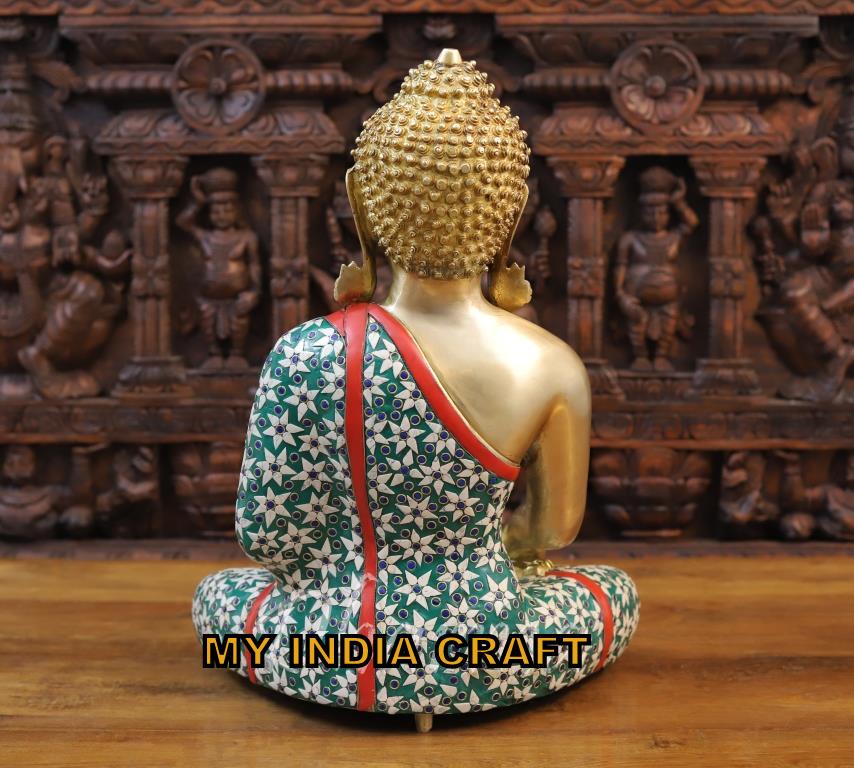 20.5" Budha brass