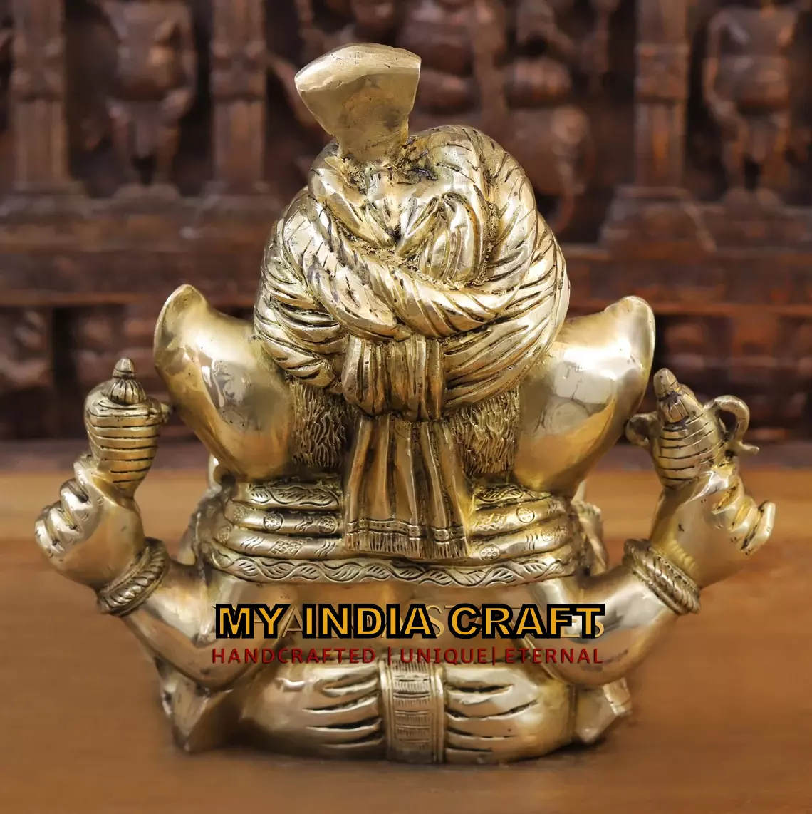 14" paghdi Ganesh statue
