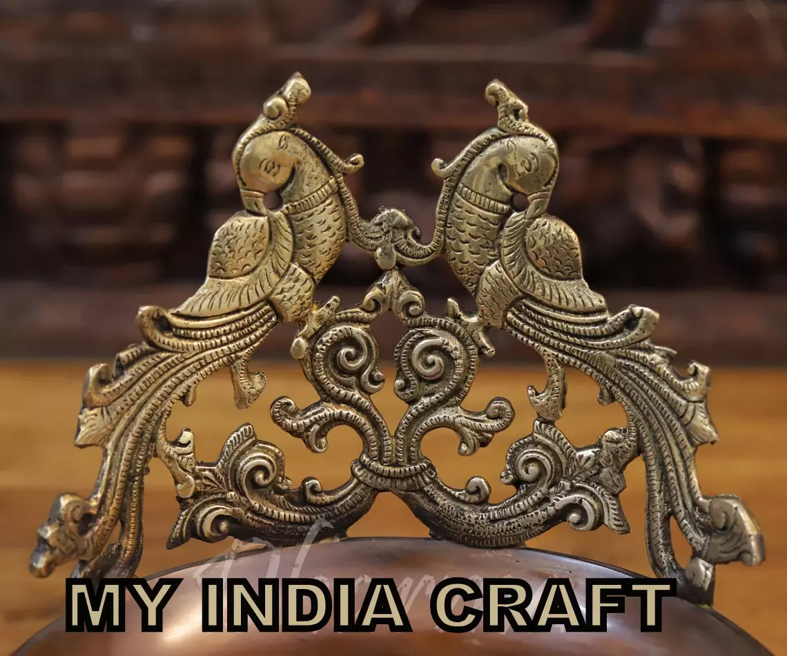 9.5" Urli with peacocks