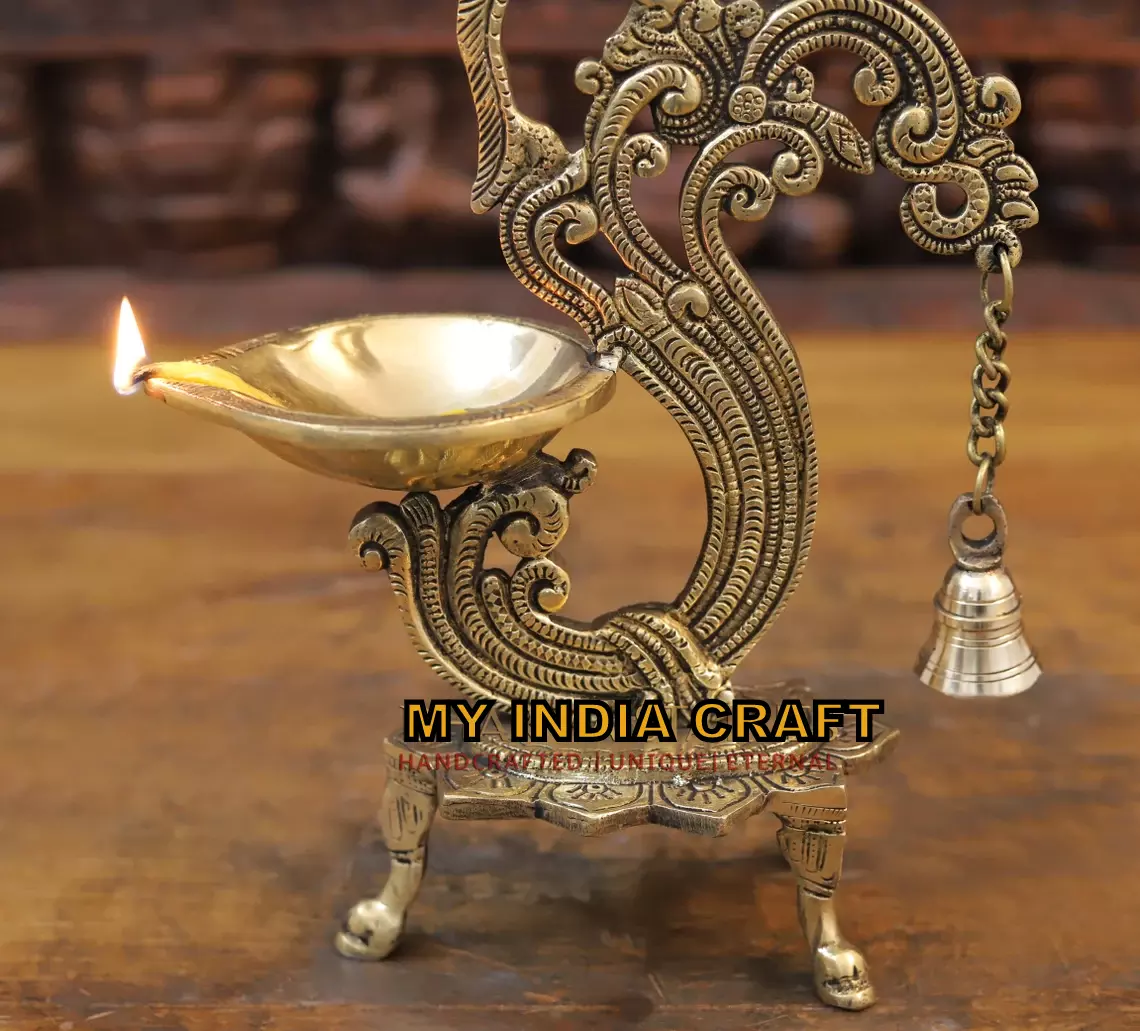 12" Brass Diya (set of 2)