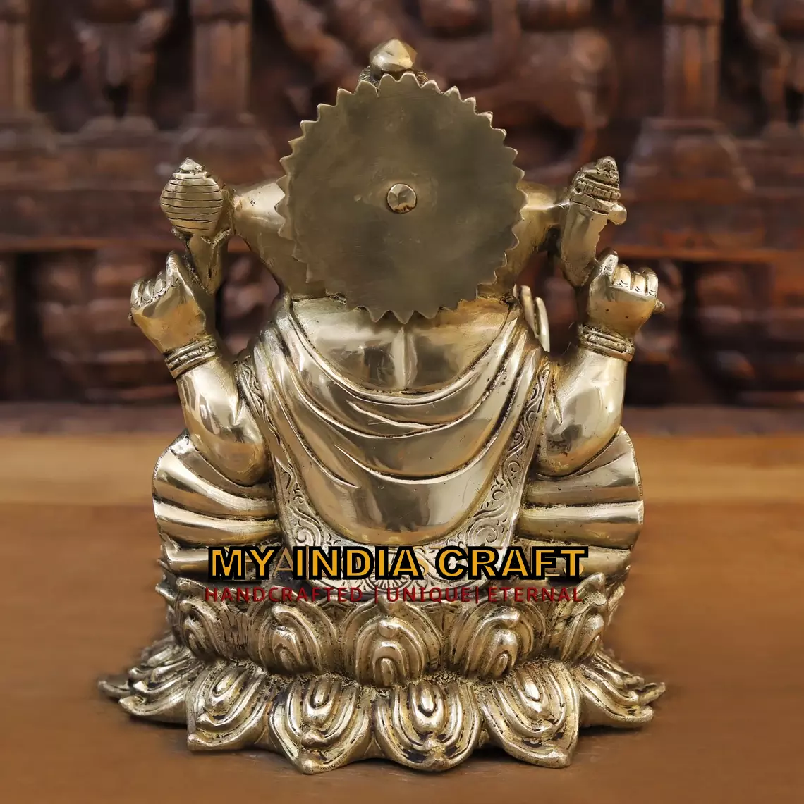 11" Lotus Ganesh statue
