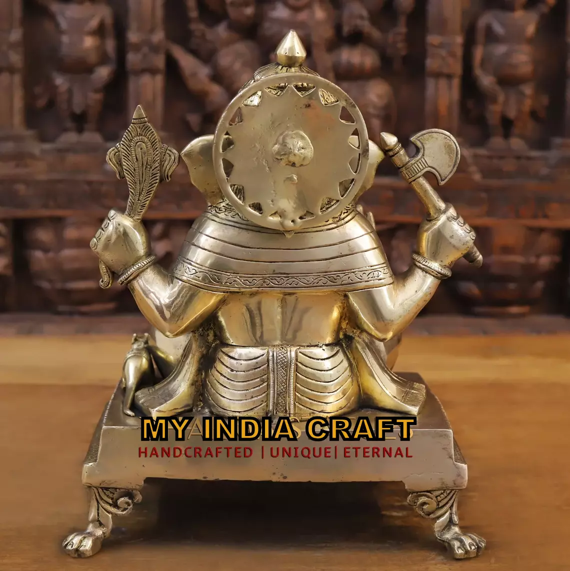 14" Ganpati statue handcrafted