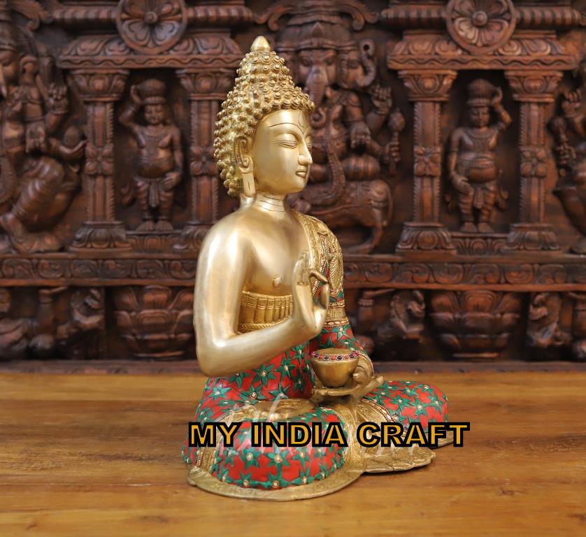 17.5" Buddha statue