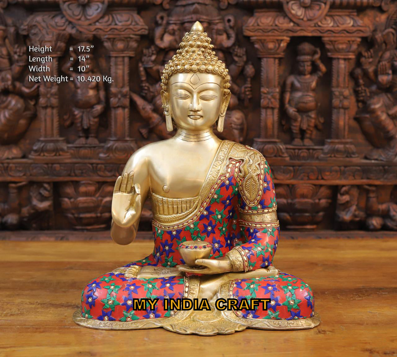 17.5" Buddha statue