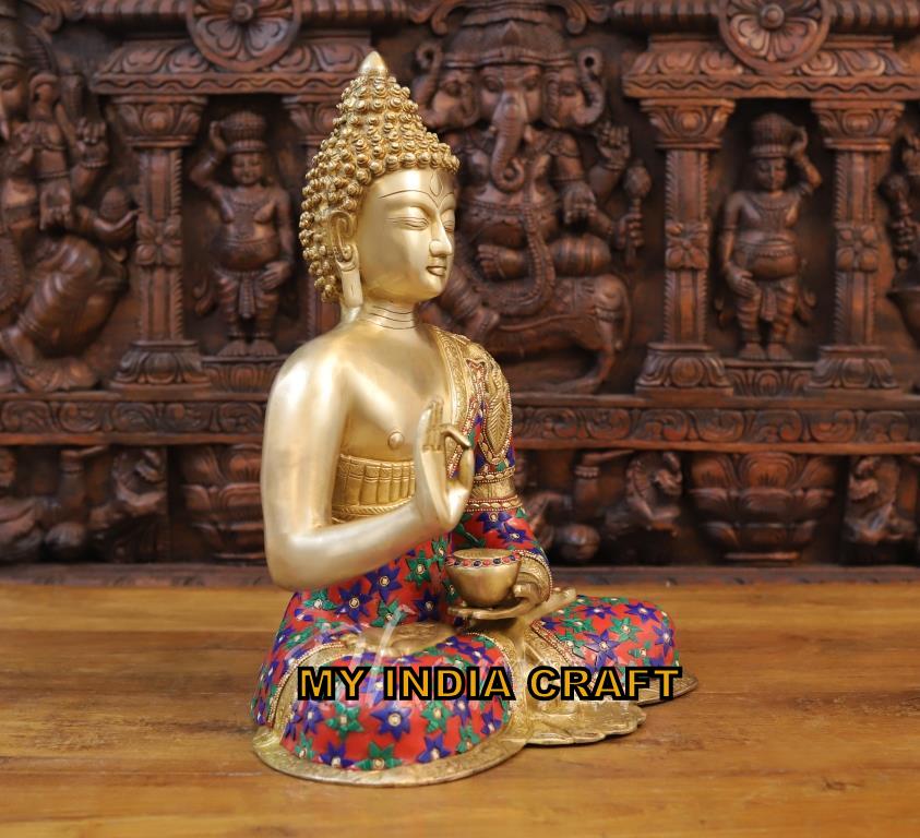 17.5" Buddha statue