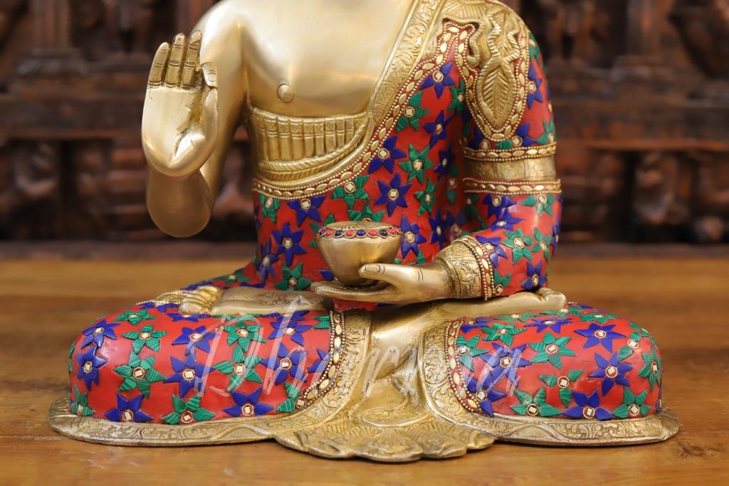 17.5" Buddha statue