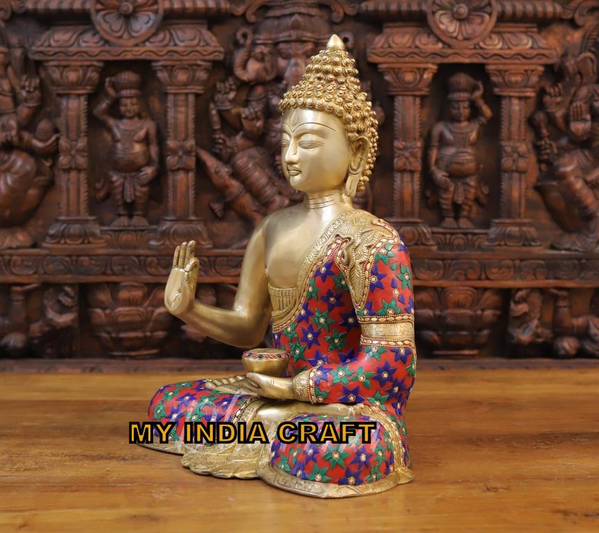 17.5" Buddha statue