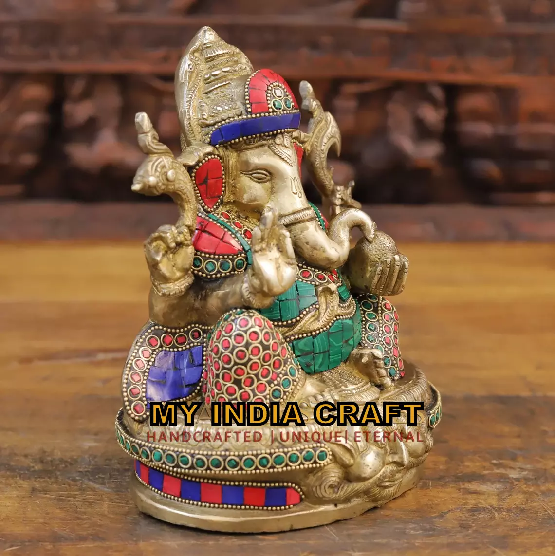 8.5" Ganeshji murti for success