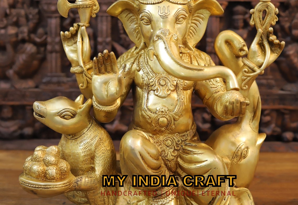 21" Ganpati elephant statue