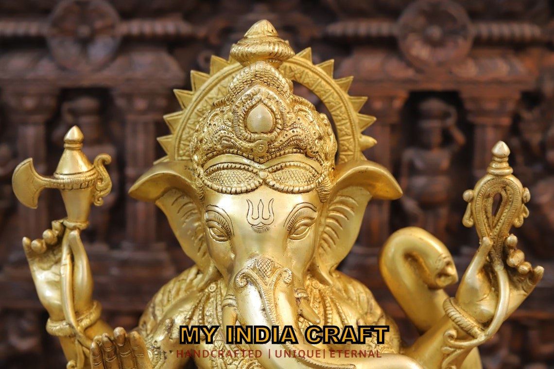 21" Ganpati elephant statue