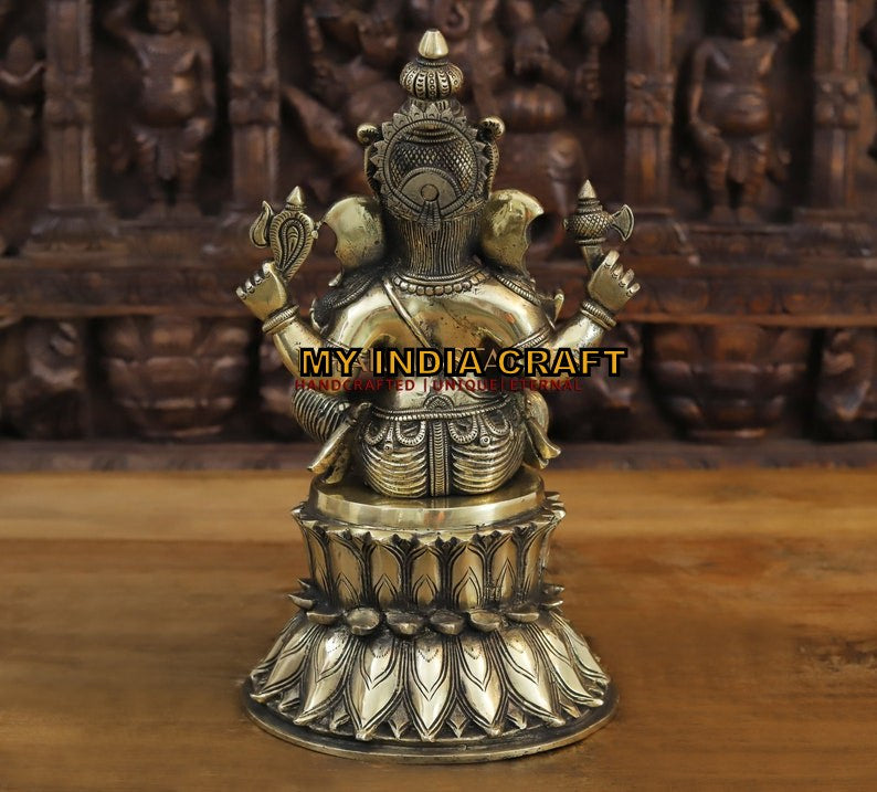 15" Sitting ganpati idol