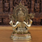 14" Ganesh statue living room