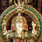17.5" Ganesh statue in brass