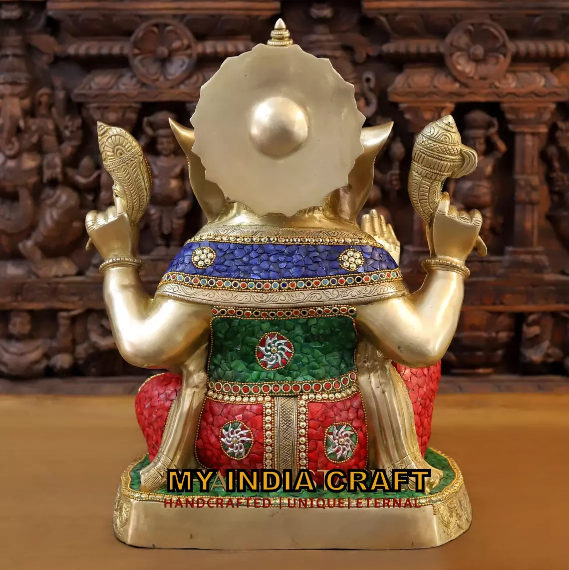 20.5" Ganesh statue brass