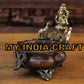 7.5" Urli with Ganpati elephants