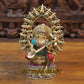 10.5" Saraswati idol brass