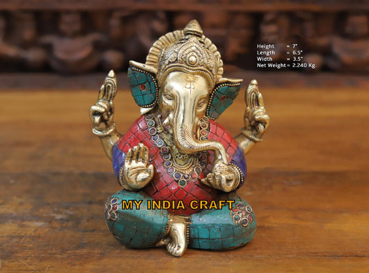 7" Ganesh idol