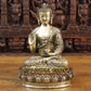 14.5" Buddha brass statue