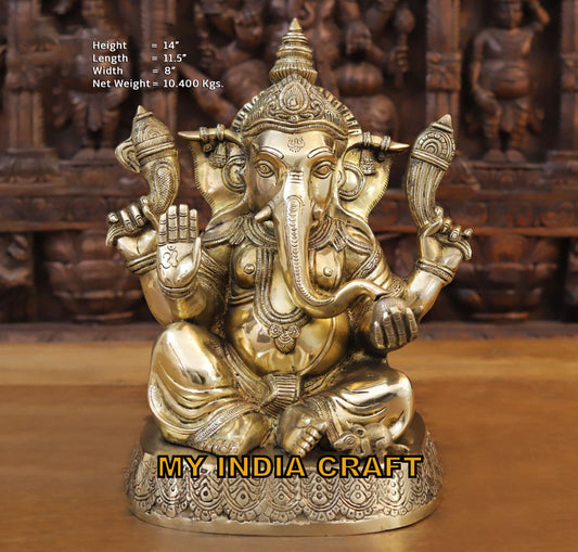 14" Ganpati statue