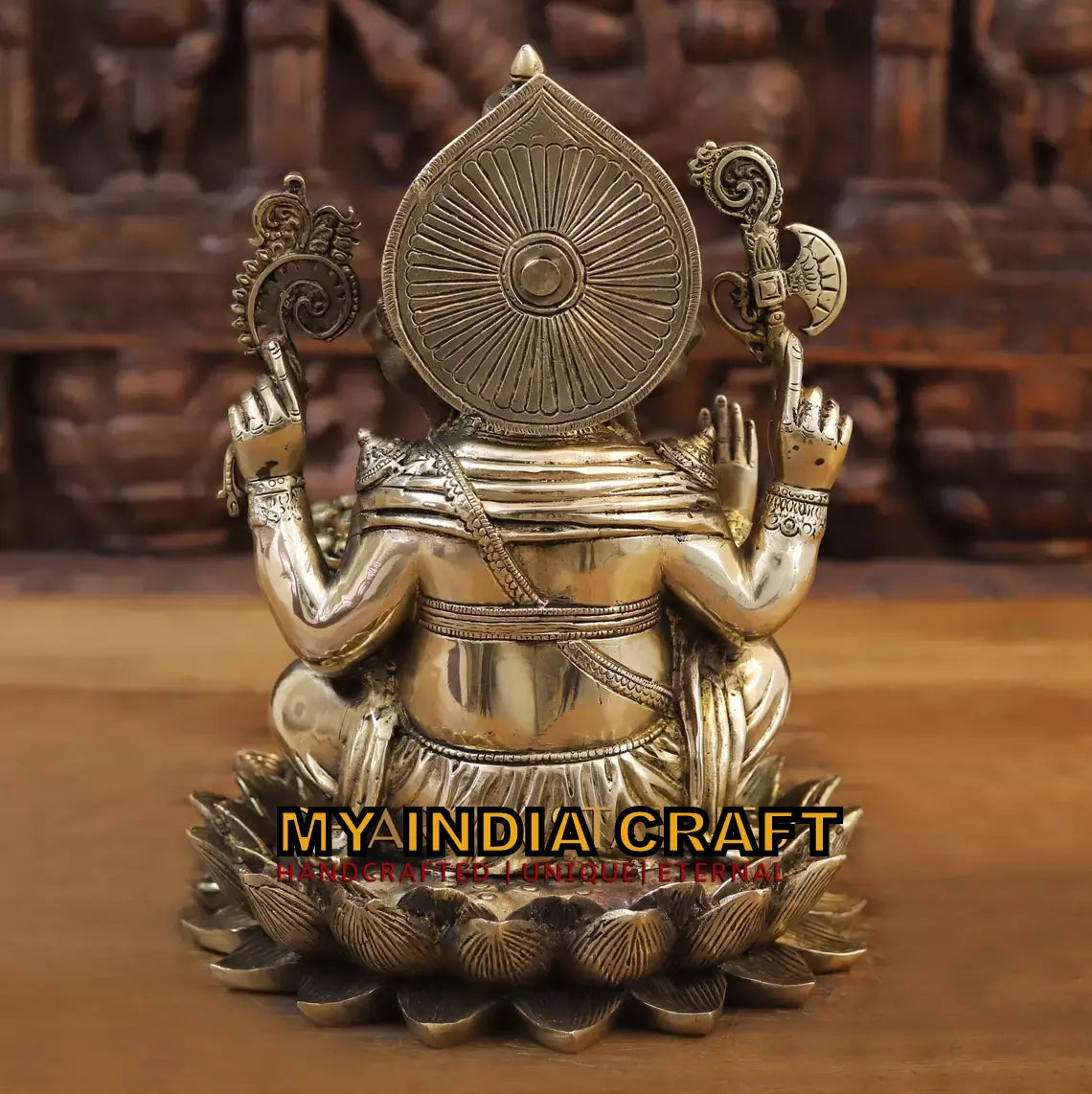 11.5" Ganpati idol brass material