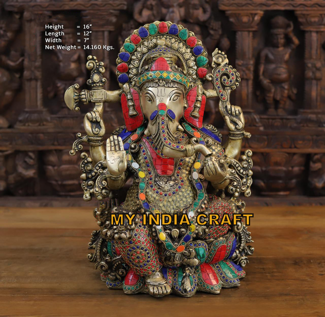 16" Ganesh Statue Ashtvinayak