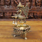 14" Peacock Diya with ghungroo stand