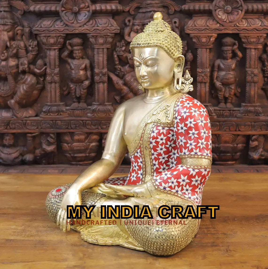 20" Buddha statue brass