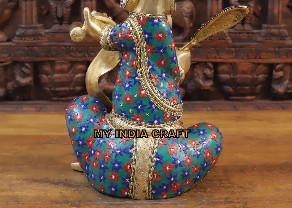 16" Ganpati Brass Idol