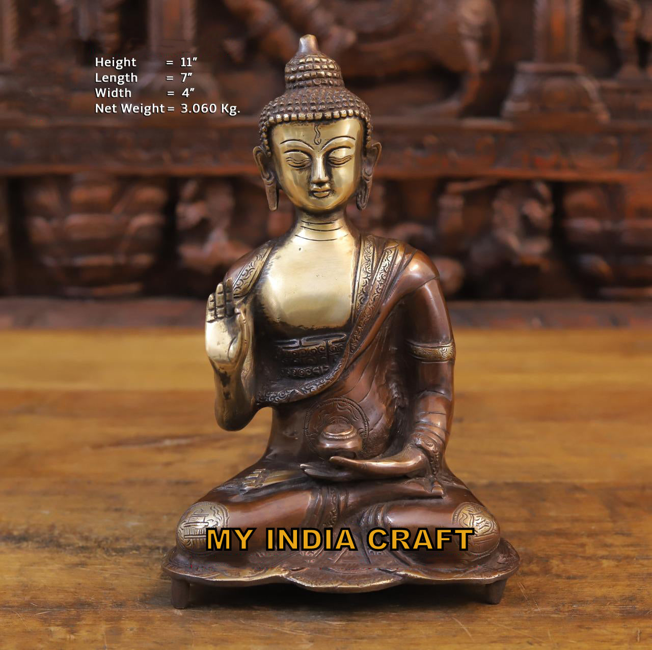 11" Buddha statue