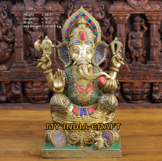 18.5" Ganpati Bappa Morya