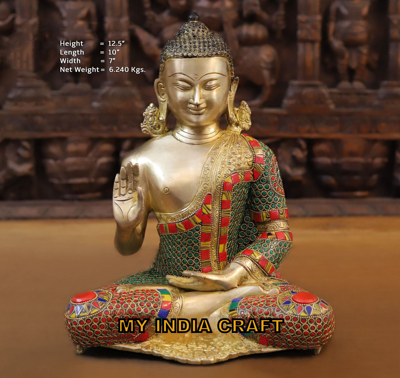 12.5" Budha statue