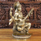 24" Saraswati brass statue fine