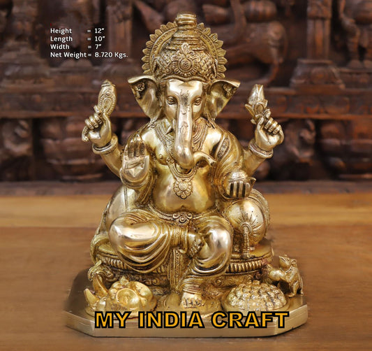 12" Ganpati statue