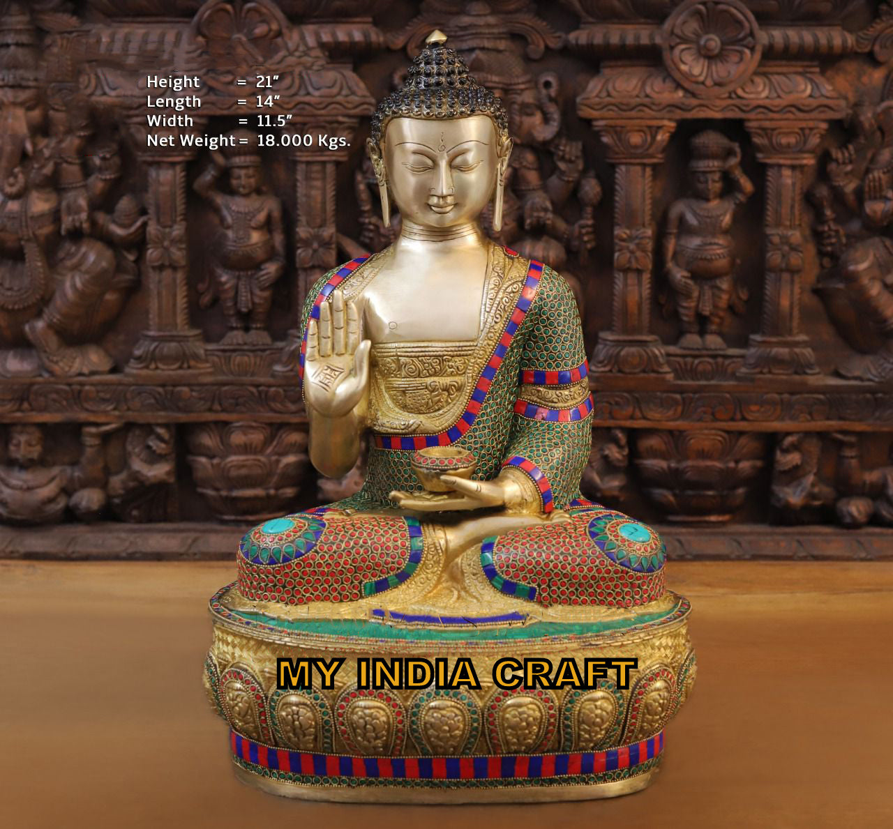 21" Buddha statue