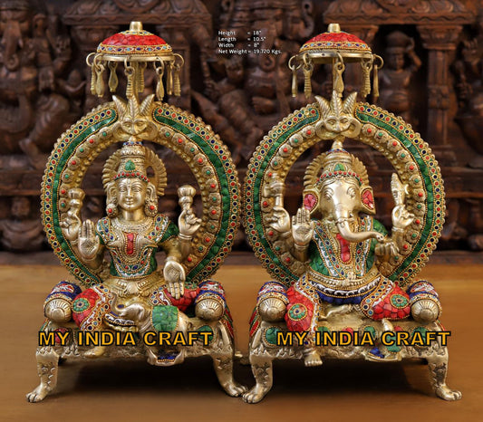 18" Ganesh Lakshmi set