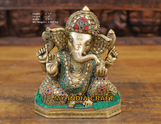 7.5" ganpati statue