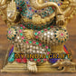 12" Ganesha brass idol