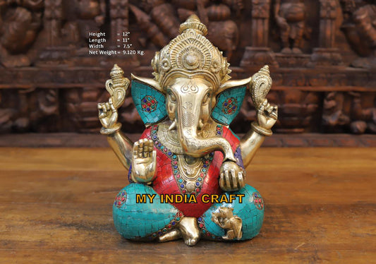 12" Ganesh statue