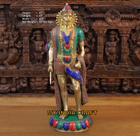 23" Standing Hanuman idol