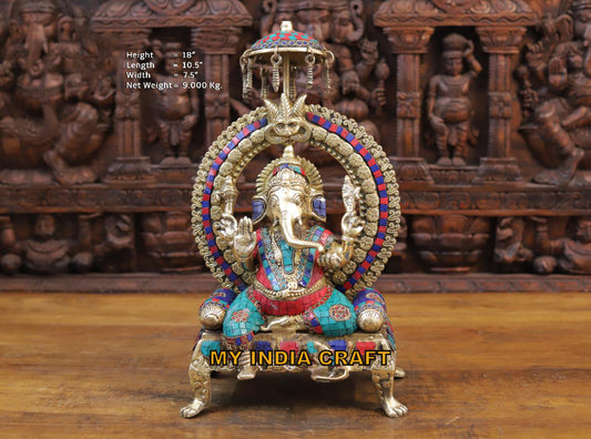 18" Big Ganpati statue