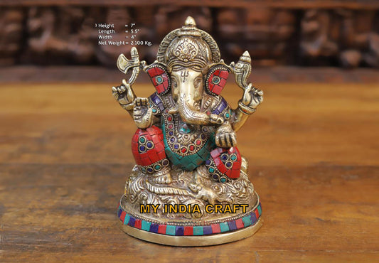 7" Ganeshji idol