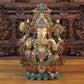 24" Big Ganesh statue in brass