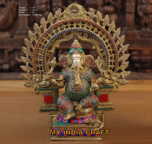 13" Ganesh statue