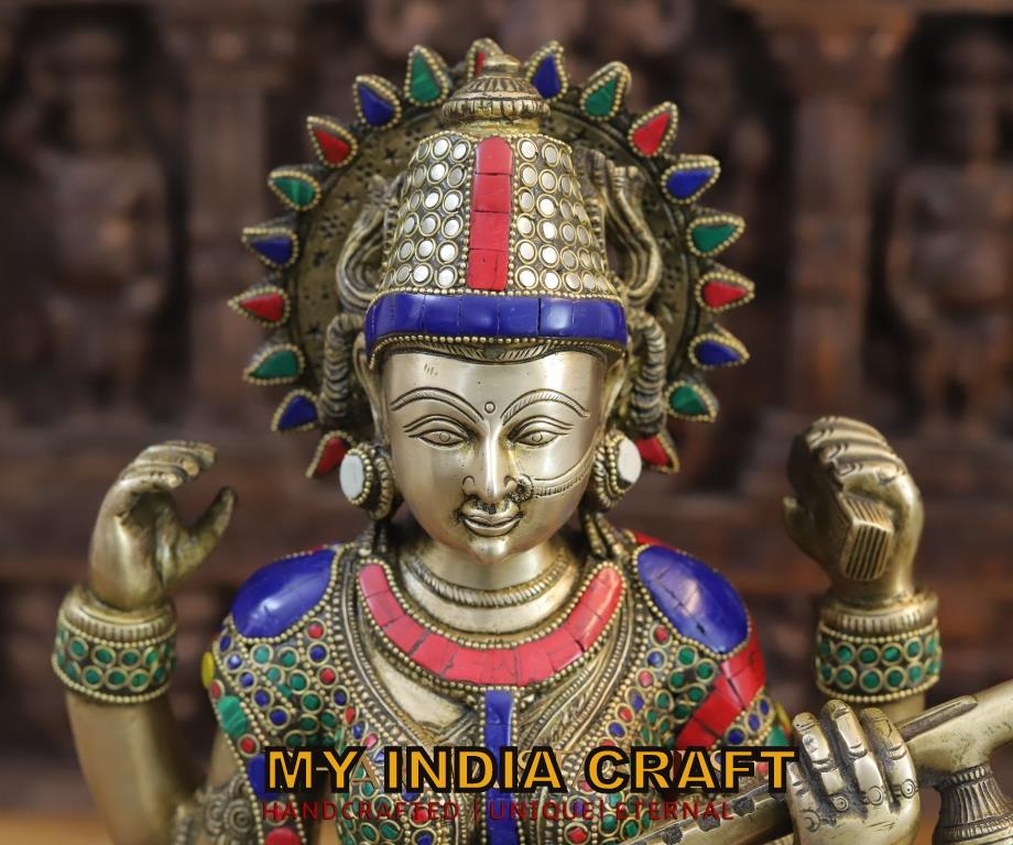 Saraswati Brass Inlay