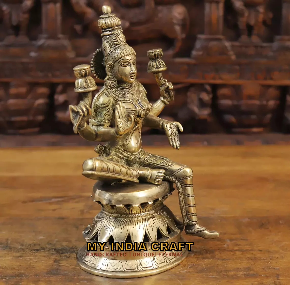12.5" Lakshmi idol for pooja