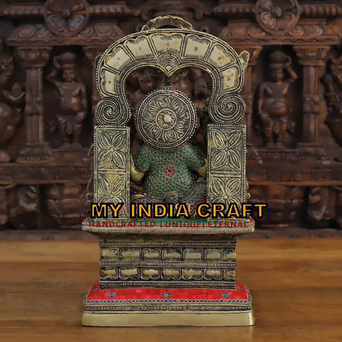 19" Brass Ganpati idol