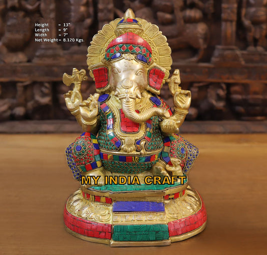 13" Ganesh idol